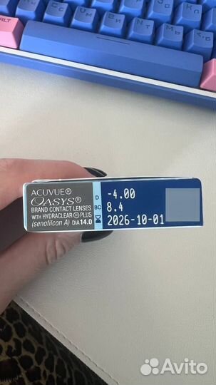Линзы acuvue oasys 2 недели D -4.00