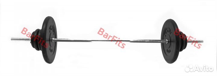 Штанга обрезиненная Антат 60кг