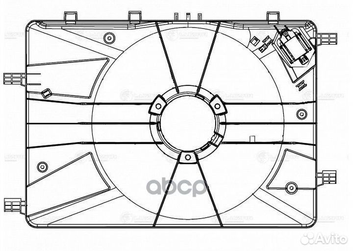 Кожух вентилятора радиатора LFS 0550 luzar