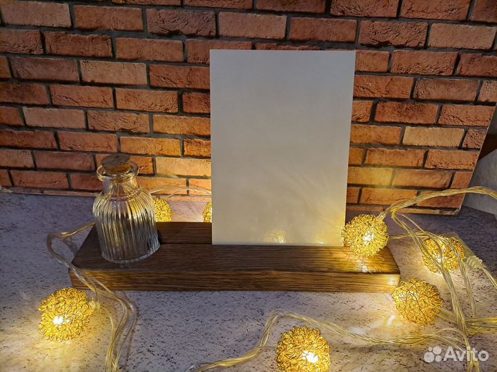 Новая фоторамка подарок натуральное дерево