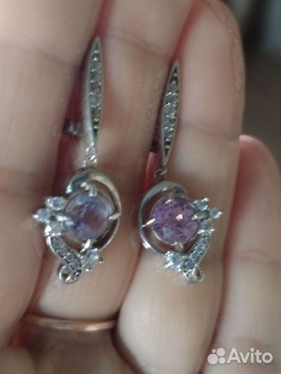 Серьги серебро 925 коллекционные