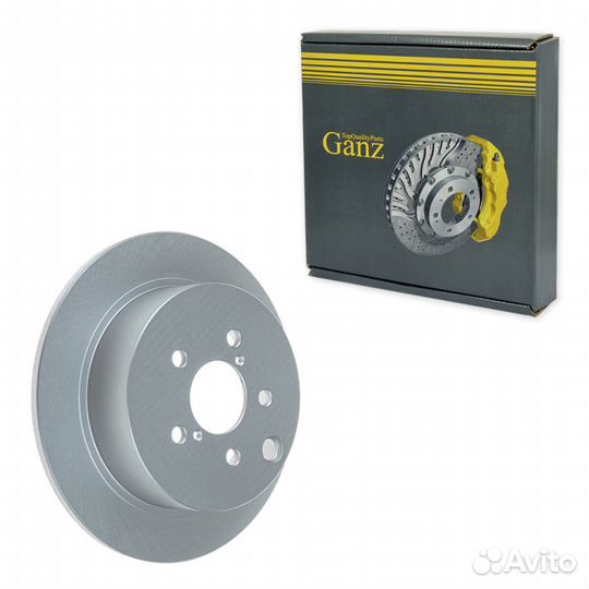 Диск тормозной задний с покрытием ganz GIJ06046