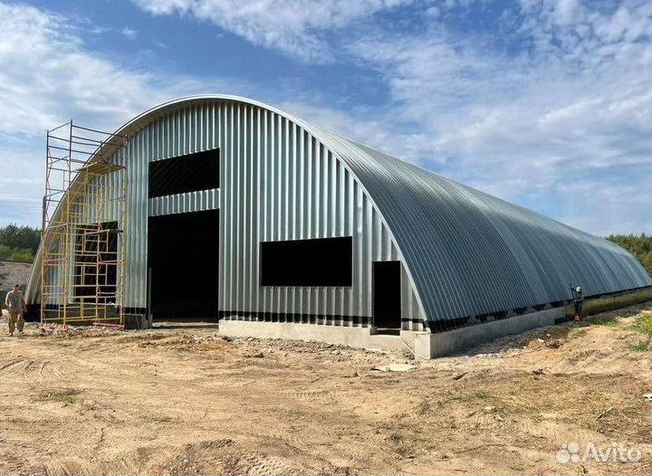 Арочный ангар под ключ