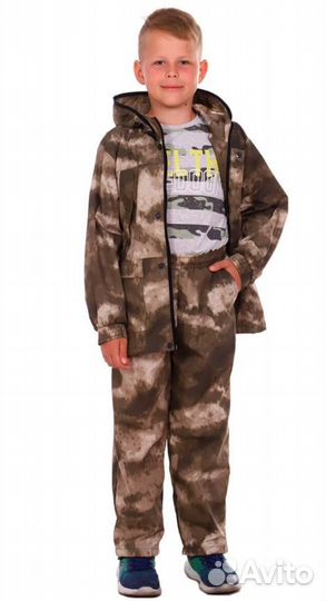 Костюм детский летний Антимоскитный цв.серый мох