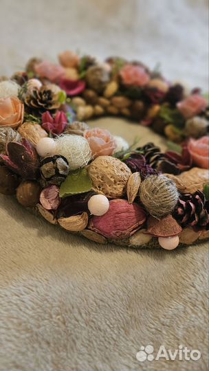 Весенний венок на дверь/стол новый