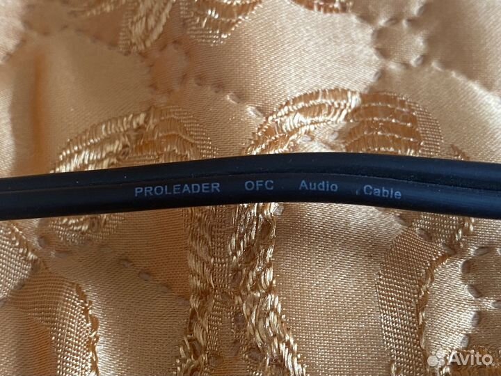 Hi-Fi кабель 2RCA-Jack 3.5mm Gold