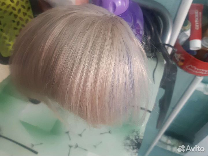 Накладная чёлка из натуральных волос