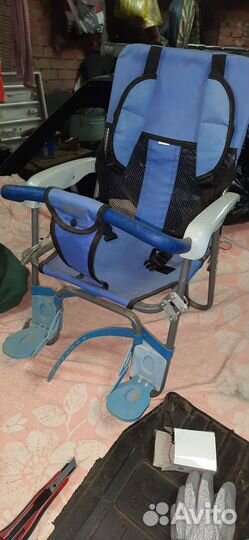 Детское кресло для велосипеда на багажник