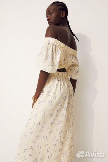 Платье с лавандой лимитированная коллекция h&m XS