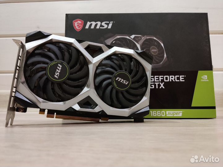GTX 1660 super MSI ventus XS OC 6GB Видеокарта
