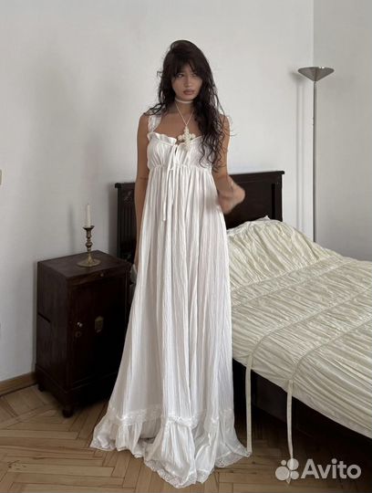 Платье в пол в винтажном стиле