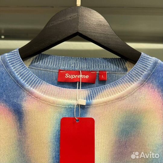 Синий Свитшот Supreme