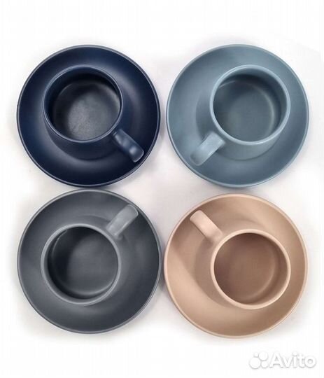 Новый кофейный набор 8 предметов керамика 2 вида