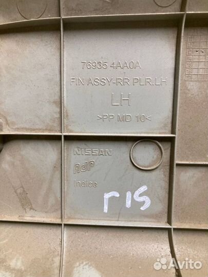 Обшивка стойки задняя левая альмера g15