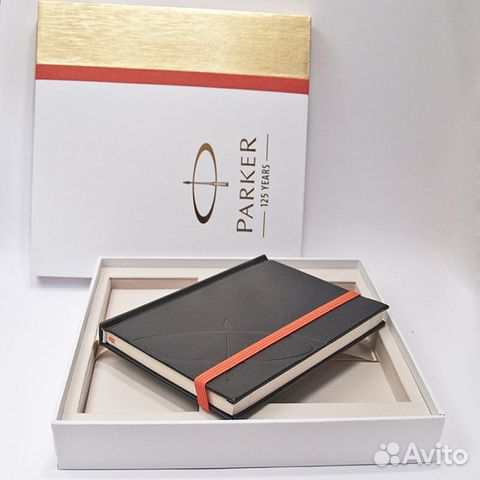 Набор шариковая ручка Parker и записная книжка