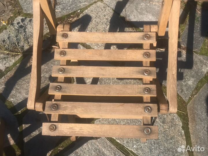 Детские винтажные складные стульчики