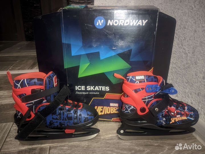 Фирменные коньки nordway 31-36 размер