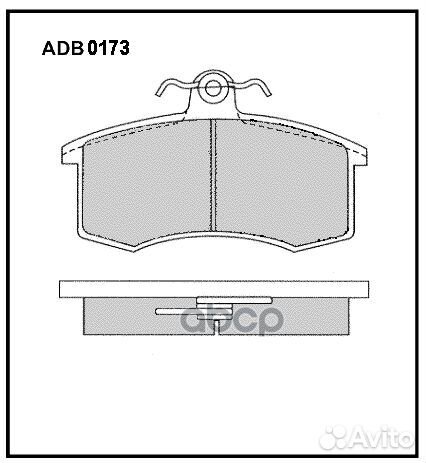 Колодки тормозные дисковые перед ADB0173 AL
