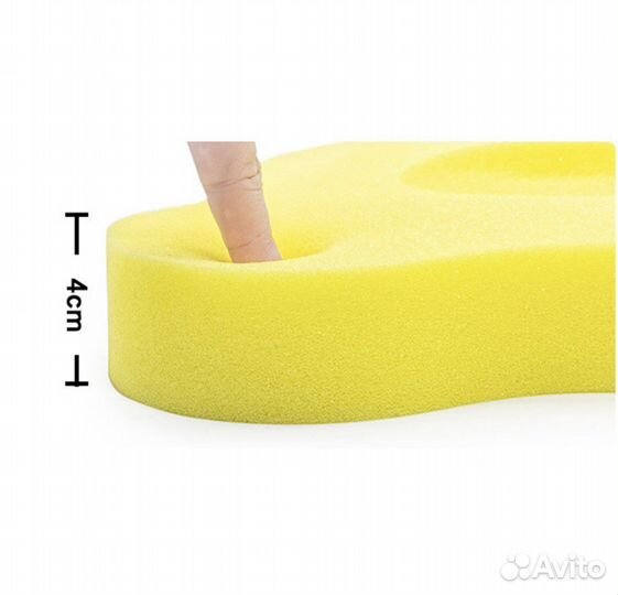 Матрасик для купания с губкой, новый