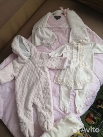 Конверт (комплект) на выписку для девочки весна