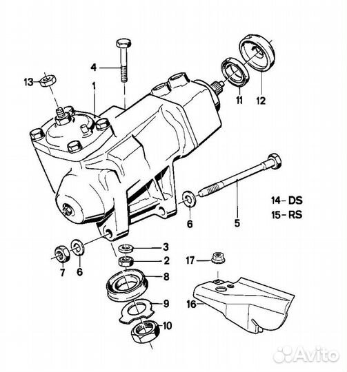 Комплект сальников для переборки рулевого редуктор