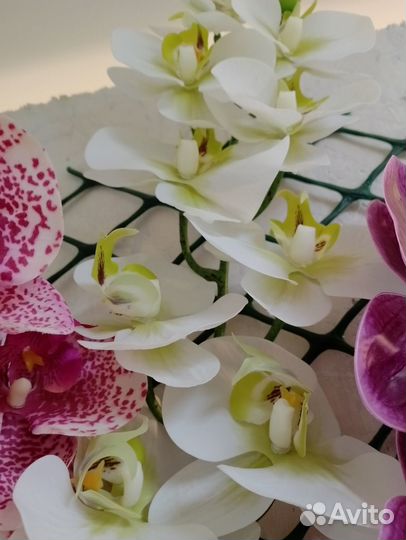 Орхидея. Искусственные цветы. Силикон