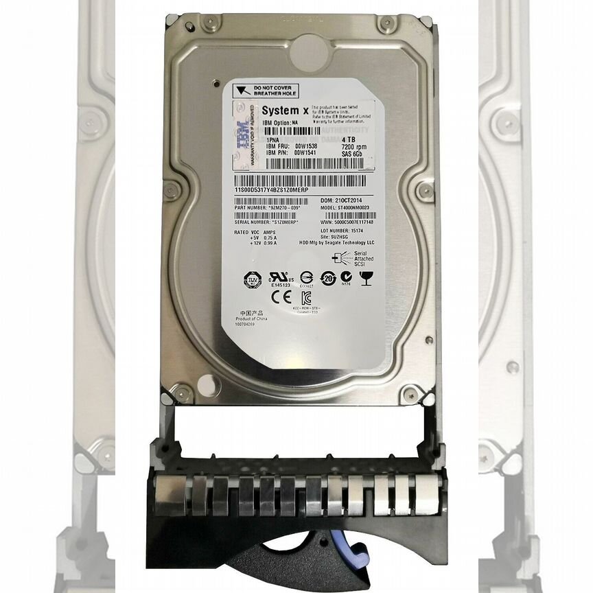 [00W1538] Жесткий Диск Ibm 00w1541 4tb Sas 3,5" Hdd 00w1538