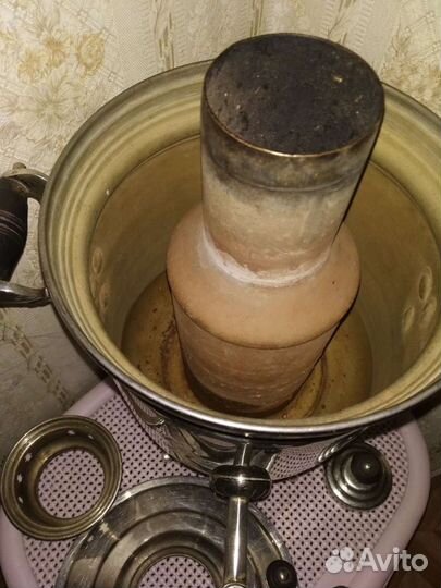 Самовар 5 литров дровяной с узорами