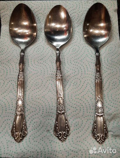 Ложки столовые мельхиор мнц СССР 3 шт