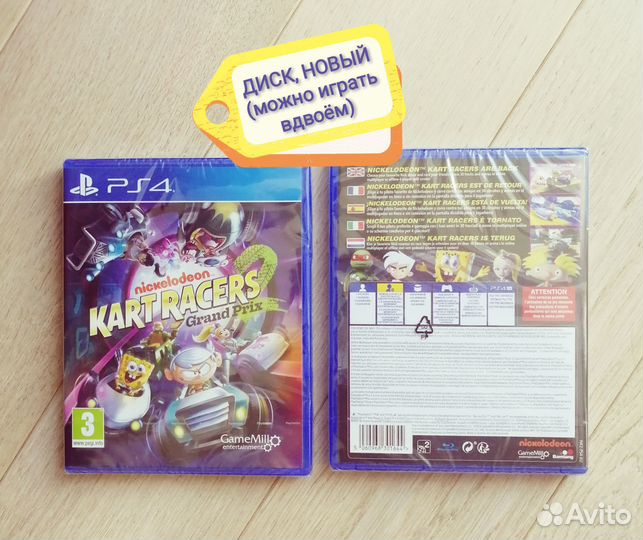 PS4 Nickelodeon kart racers 2: Grand Prix (новый)