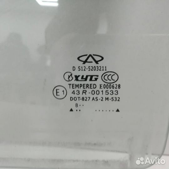 Стекло двери задней левой Chery Kimo A113 2007-201