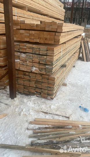 Доска обрезная 40х200х6000мм