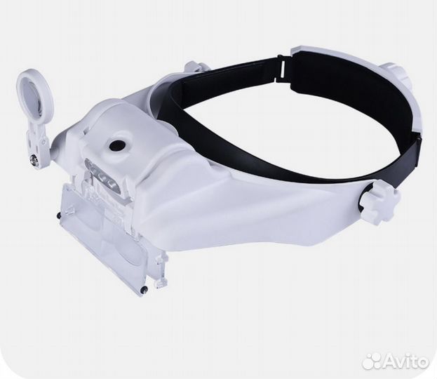 Увеличительная маска с подсветкой и увелич.стеклом