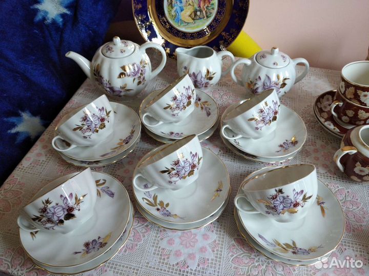 Сервиз чайный лфз Золотые Листья