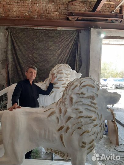 Скульптура (и тд) Львы,медведи,драконы,арт