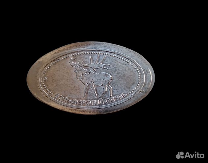 Набор из 4 жетонов (Elongated coins) Мамонт и др