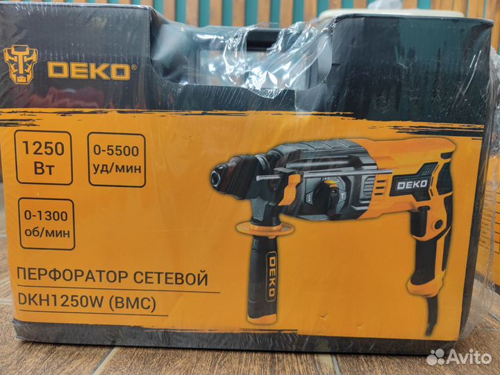 Перфоратор, Deko DKH 1250 W новый
