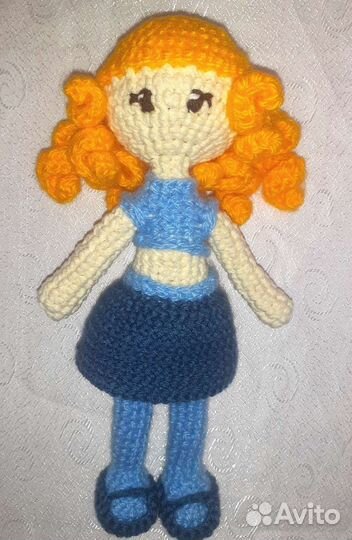 Вязаная кукла Тильда