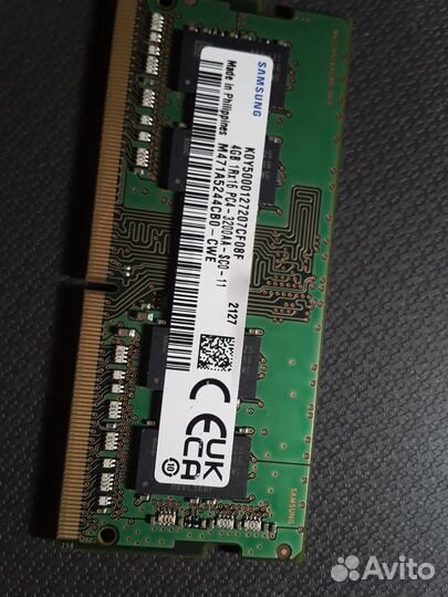 Оперативная память 4Gb samsungddr4 3200MHz sodimm