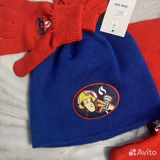 Комплект детский перчатки+шарф+шапка, европа