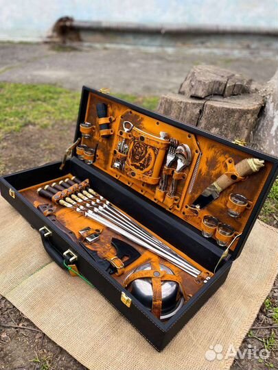 Шашлычный набор элита в кейсе