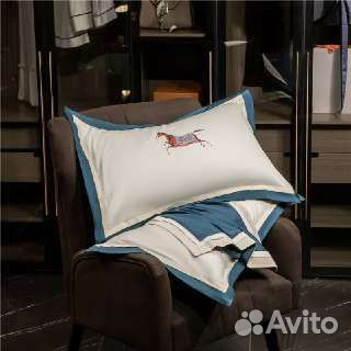 Постельное белье Hermes с вышивкой Премиум Сатин