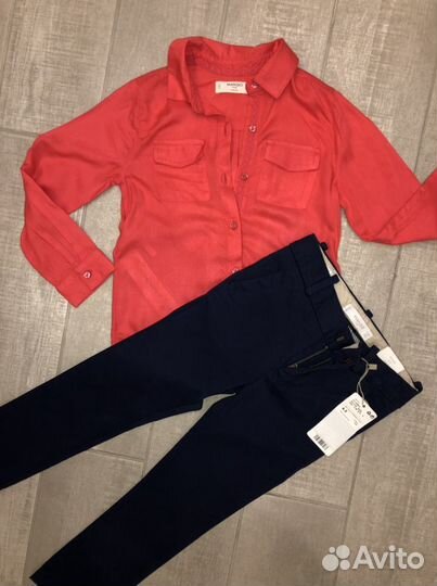 Брюки и рубашка mango на девочку