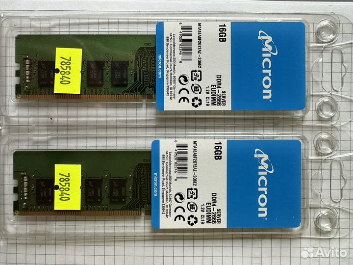 Оперативная память Micron 16 gb DDR4