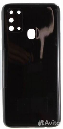 Задняя крышка для Samsung M315F M31 Черная (со сте
