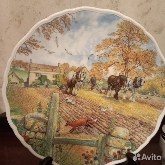 Тарелка, винтаж, Albert Royal, Life on the farm