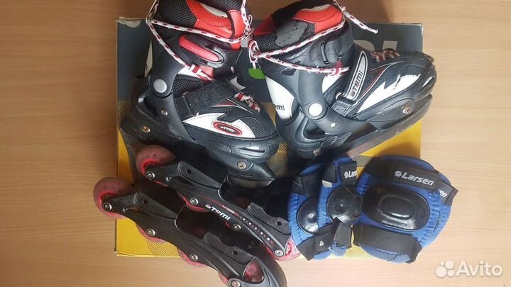 Раздвижные коньки / ролики #Atemi