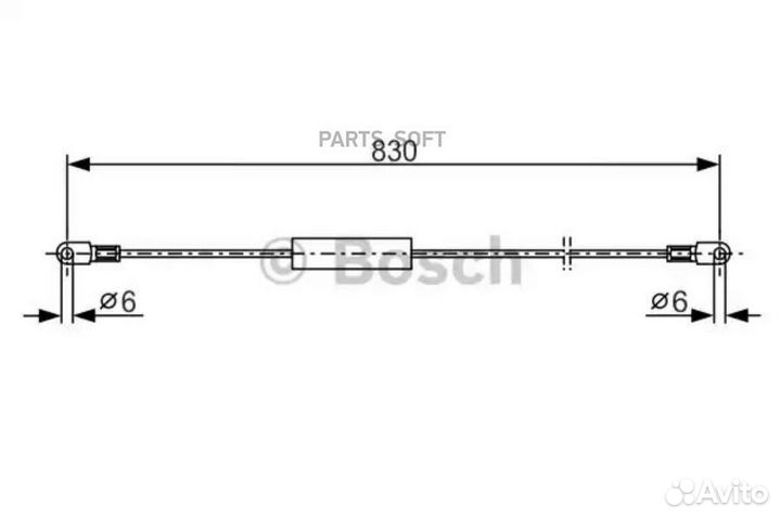 Bosch 1987477347 тормозной трос