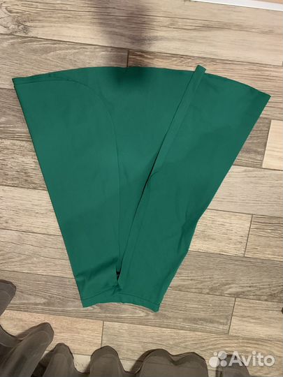 Зелёная юбка на запах размер xs-s