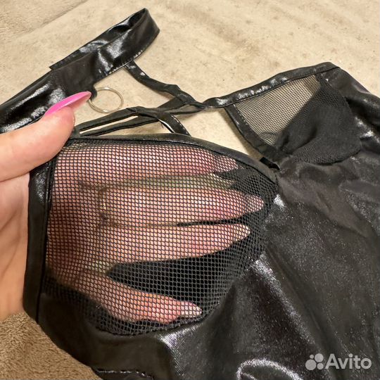 Женский боди под латекс - костюм для игр